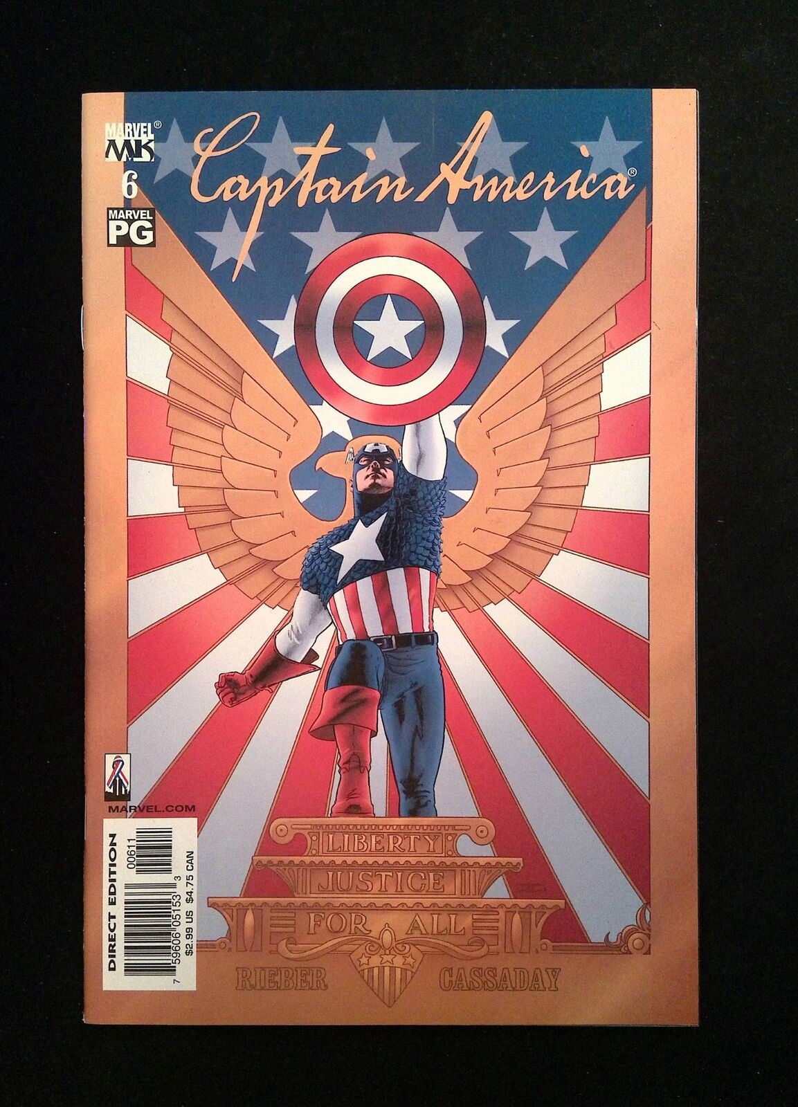Captain America #6 (4TH SERIES) MARVEL Comics 2002 VF/NM