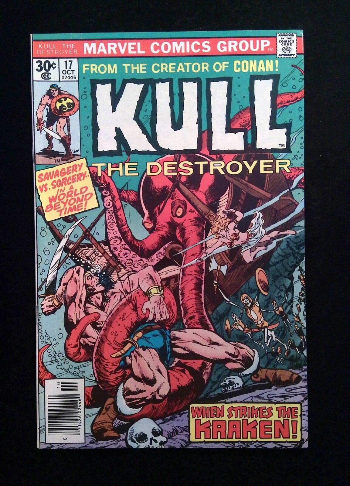 Kull The Conqueror #17 MARVEL Comics 1976 VF+ NEWSSTAND