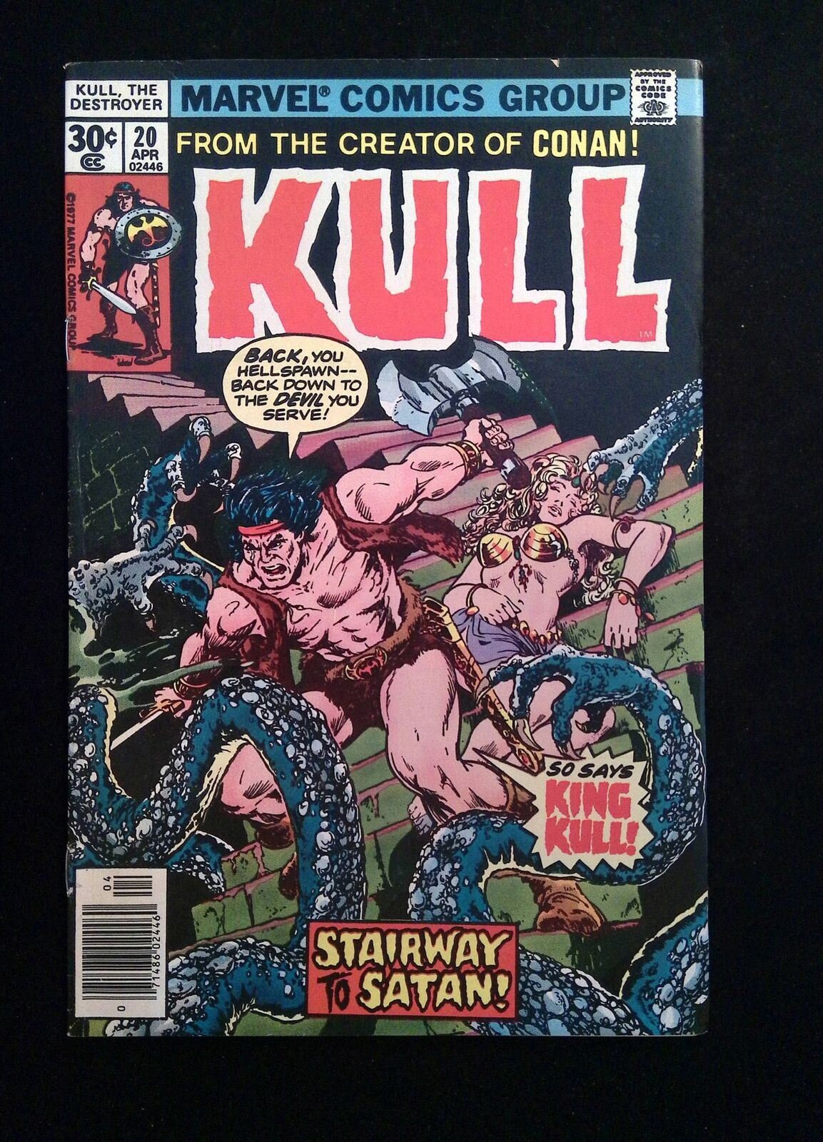 Kull The Conqueror #20 MARVEL Comics 1977 FN/VF NEWSSTAND
