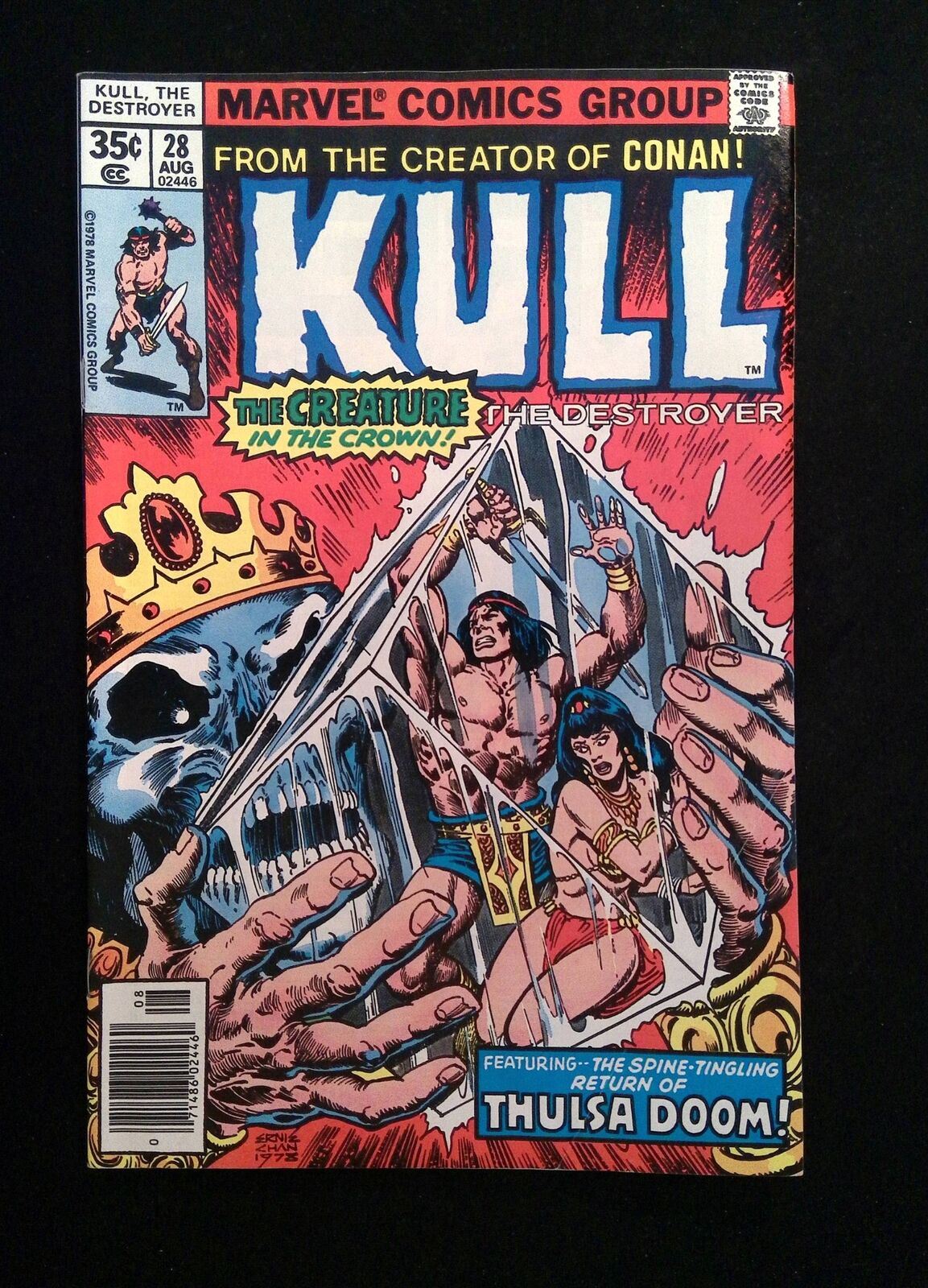 Kull The Conqueror #28 MARVEL Comics 1978 VF+ NEWSSTAND