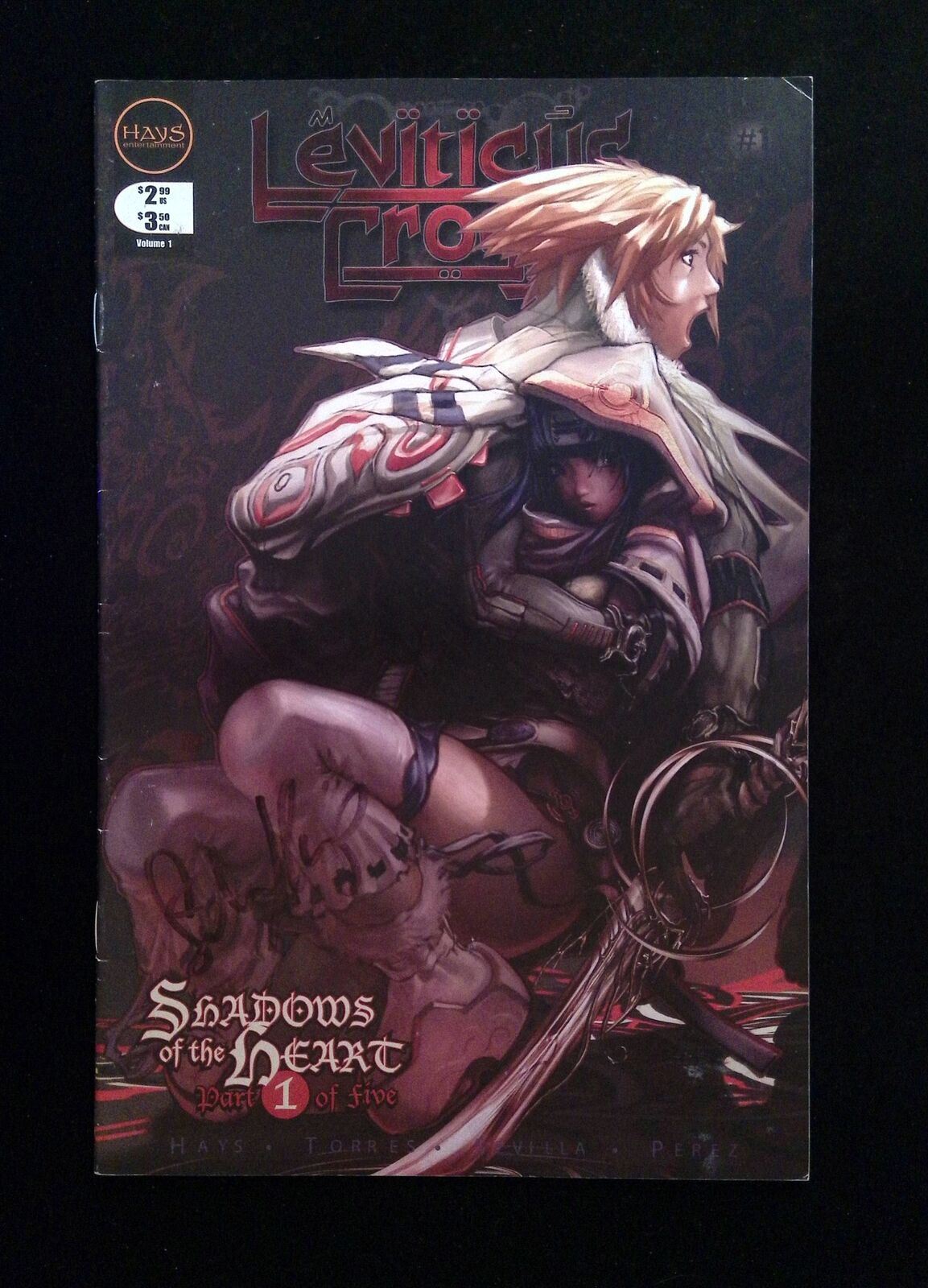 Leviticus Cross #1B HAYS Comics 2008 VF HONG VARIANT