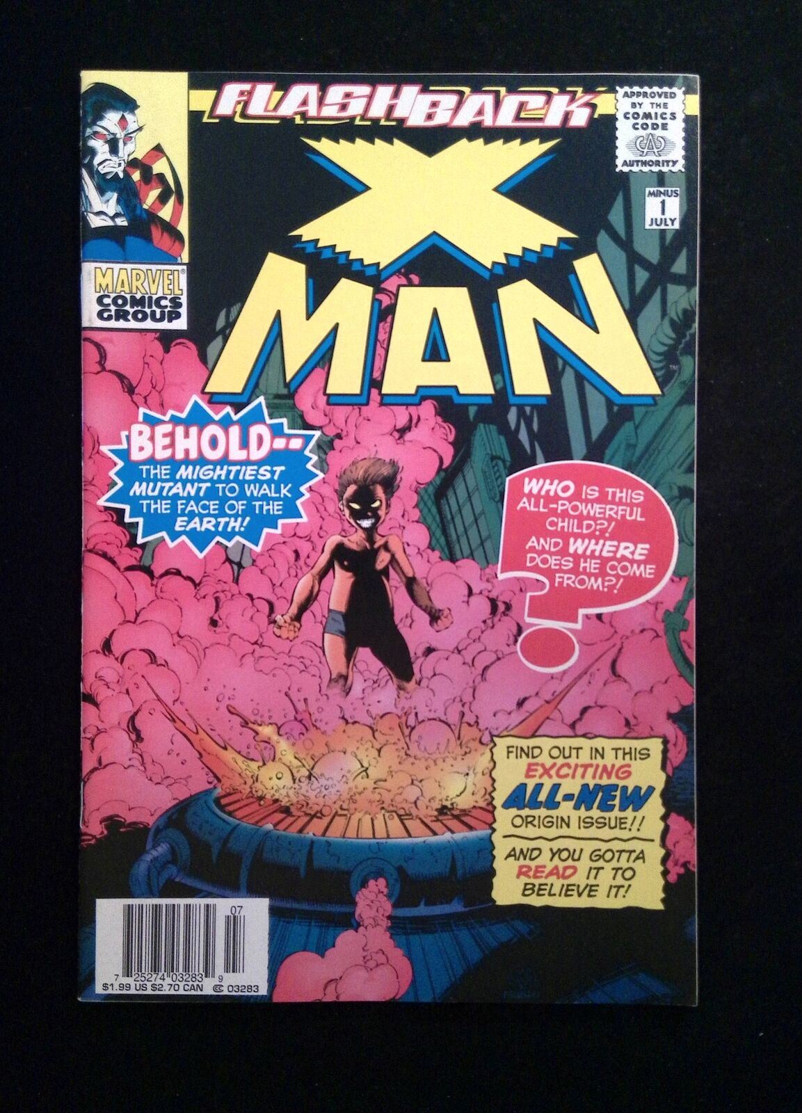 X-Man #-1 Marvel Comics 1997 VF+ Newsstand