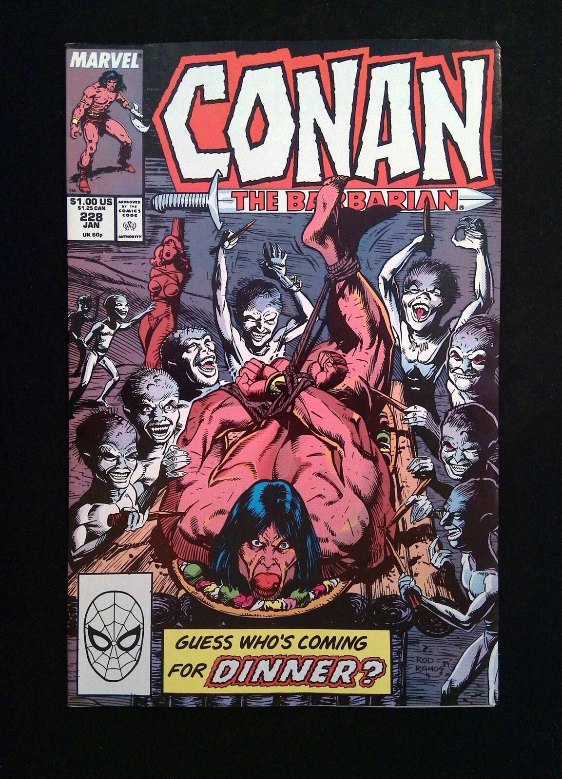 Conan the Barbarian #228 MARVEL Comics 1990 VF+