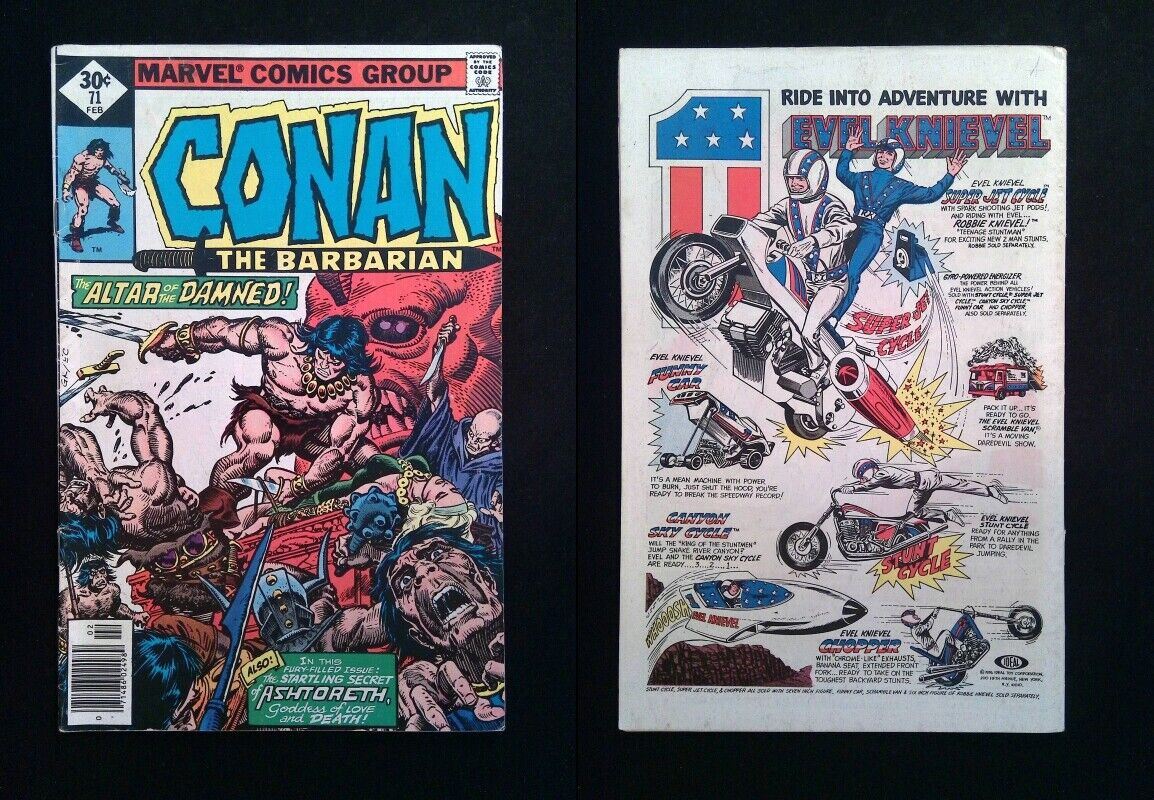 Conan the Barbarian #71 MARVEL Comics 1977 FN NEWSSTAND WHITMAN VARIANT
