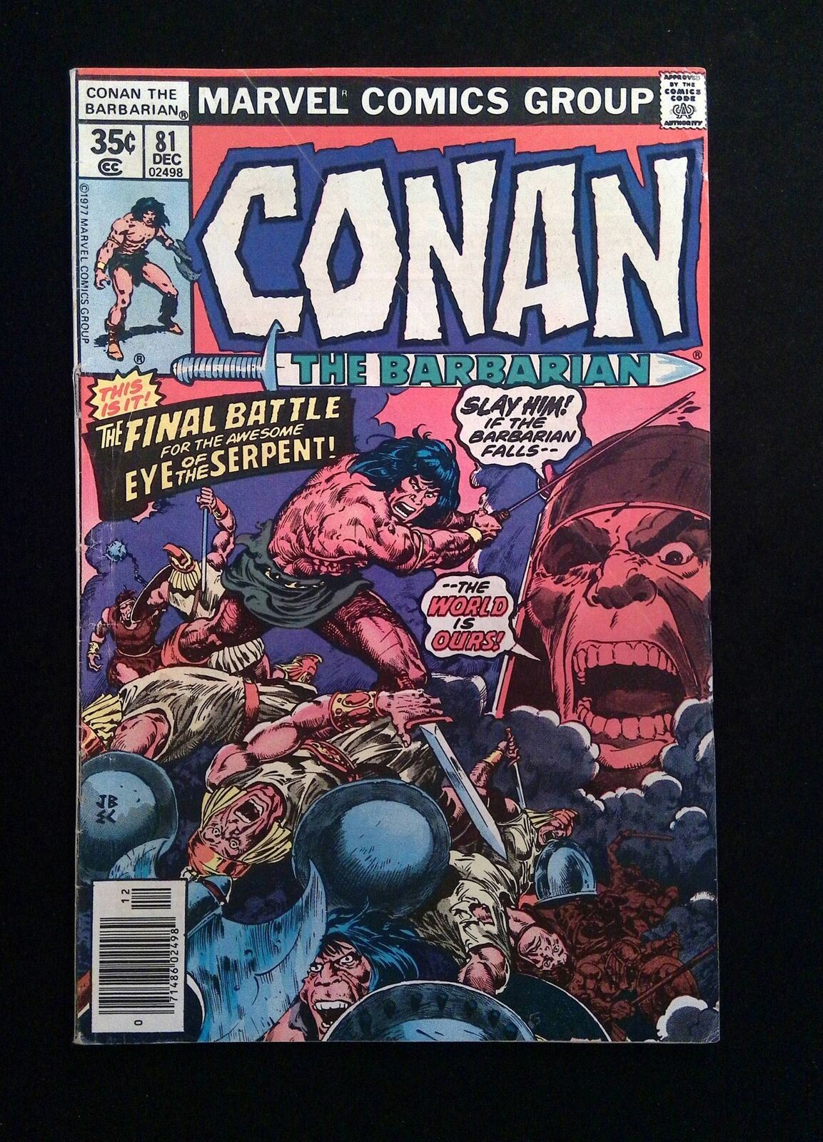 Conan the Barbarian #81 MARVEL Comics 1977 FN NEWSSTAND
