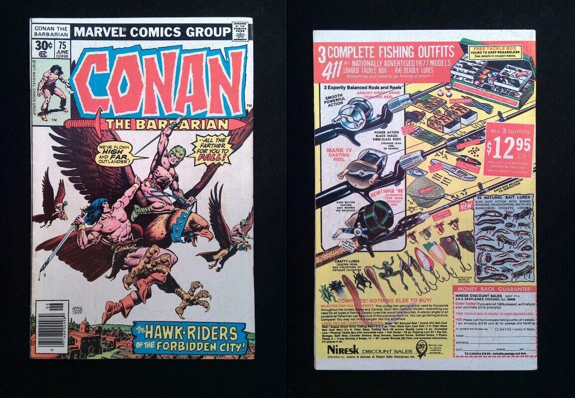 Conan the Barbarian #75 MARVEL Comics 1977 FN+ NEWSSTAND