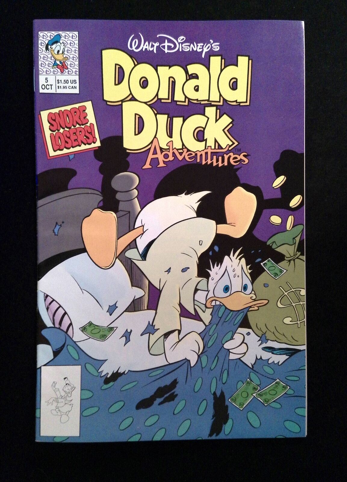 Donald Duck Adventures #5 WALT DISNEY PRODUCTIONS Comics 1990 VF+