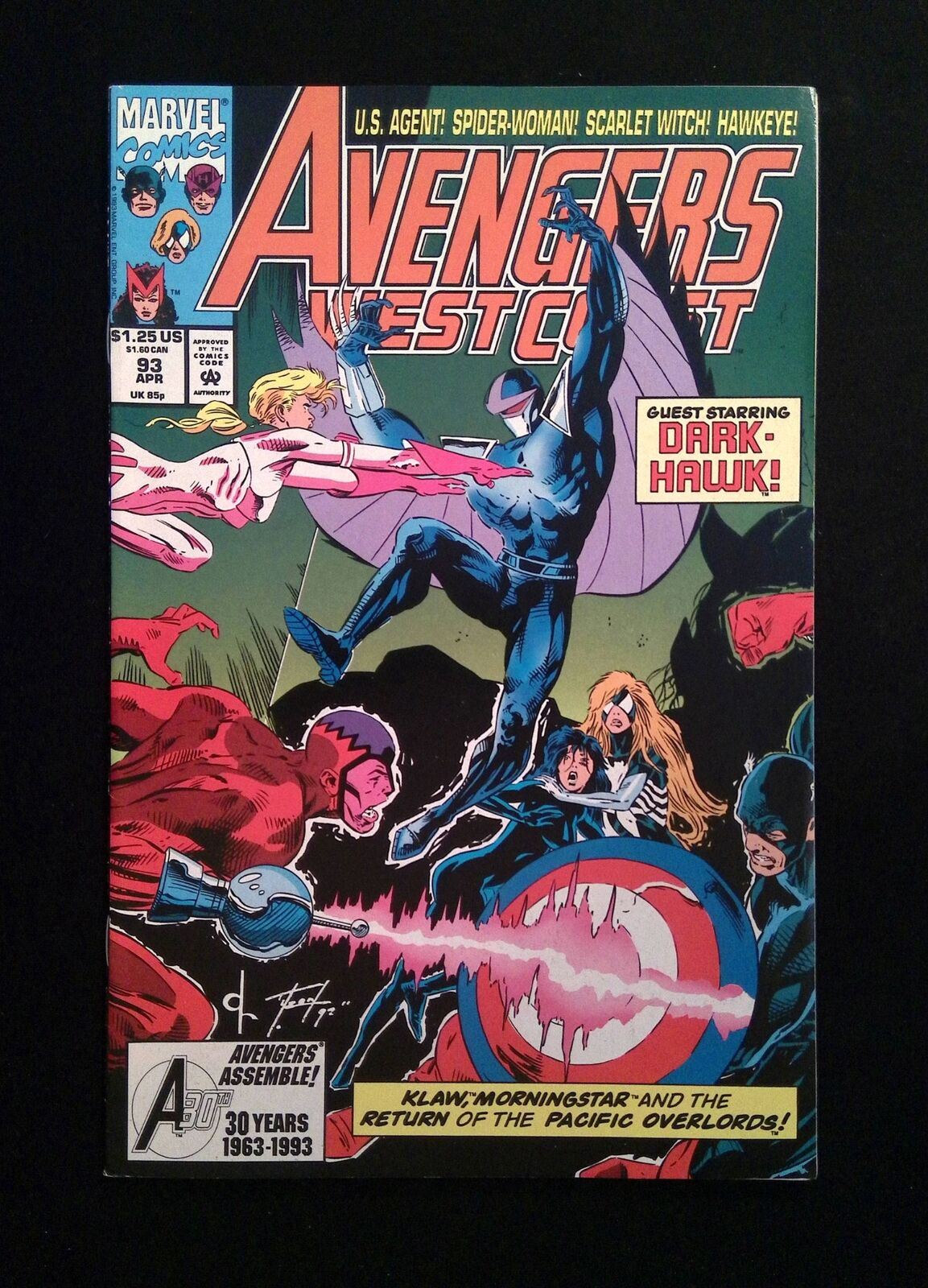 Avengers West Coast #93 MARVEL Comics 1993 VF+