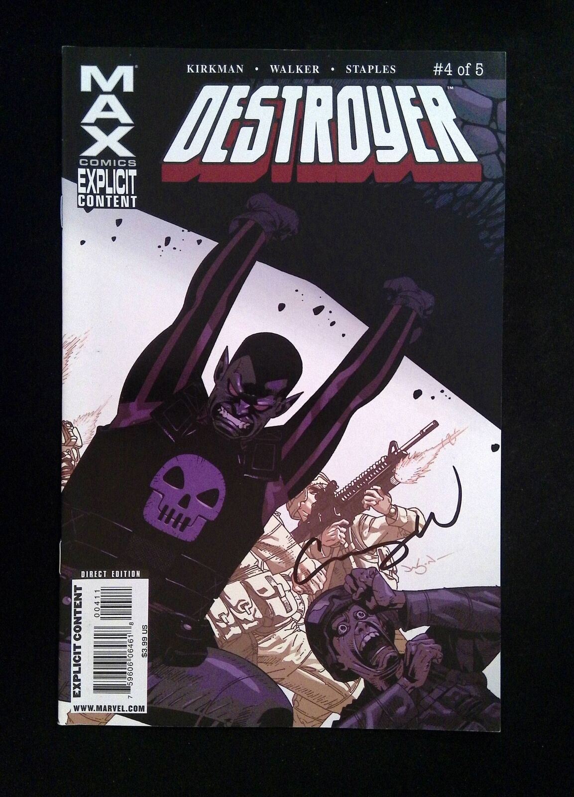 Destroyer #4 MARVEL Comics 2009 VF/NM SIGNED BY CORY WALKER
