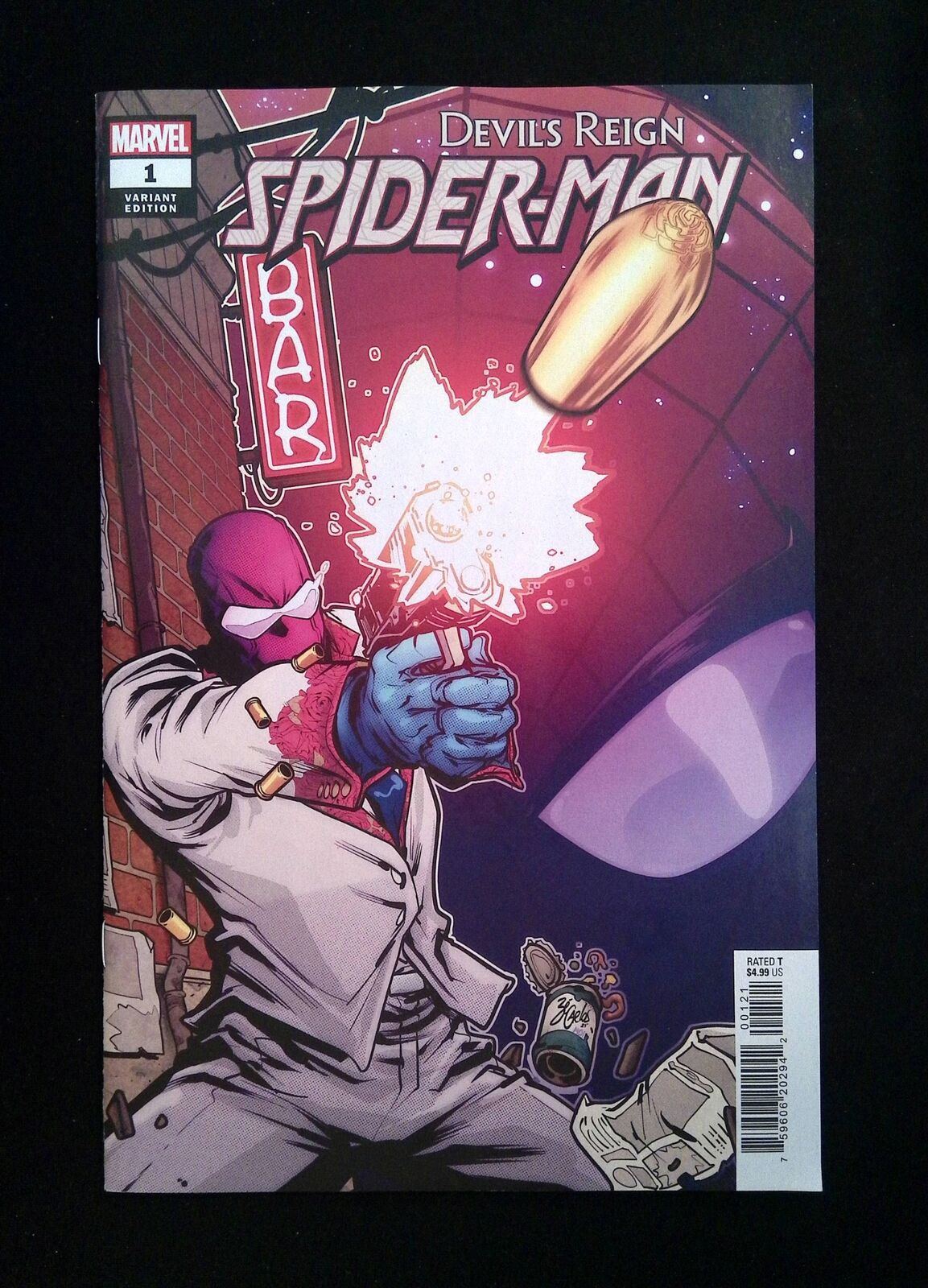 Devil's Reign Spider-Man #1B Marvel Comics 2022 NM Bagley Variant