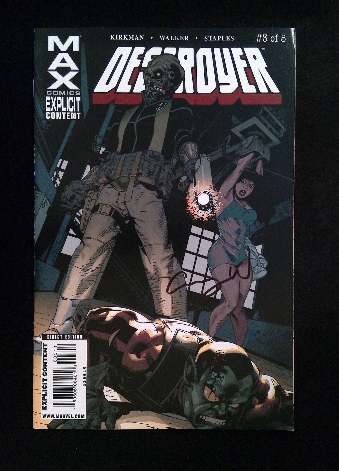 Destroyer #3 MARVEL Comics 2009 NM SIGNED BY CORY WALKER