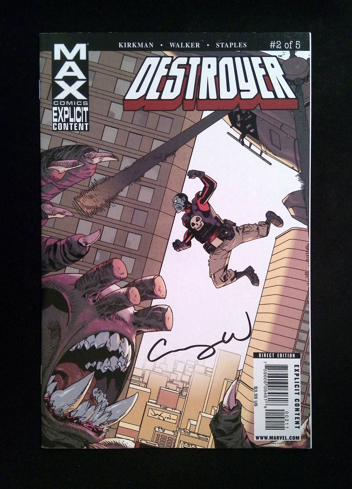 Destroyer #2 MARVEL Comics 2009 NM SIGNED BY CORY WALKER