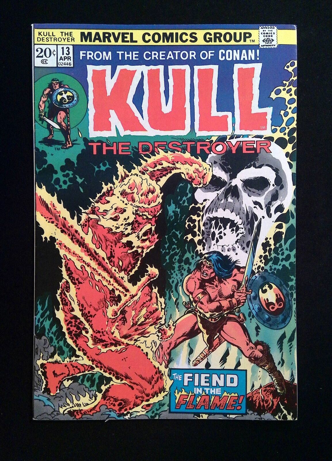 Kull the Conqueror #13 MARVEL Comics 1974 FN/VF