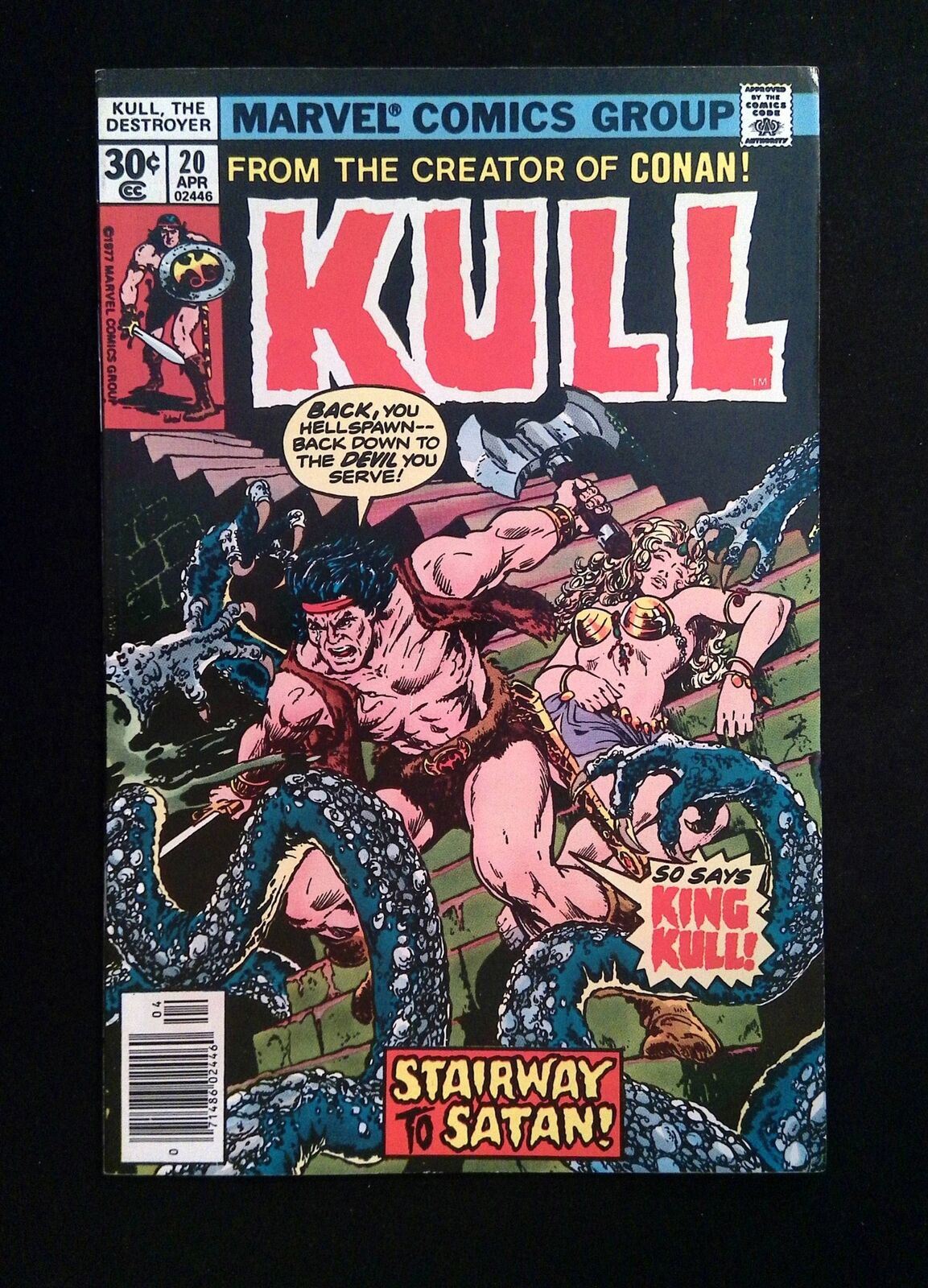 Kull the Conqueror #20 MARVEL Comics 1977 VF NEWSSTAND