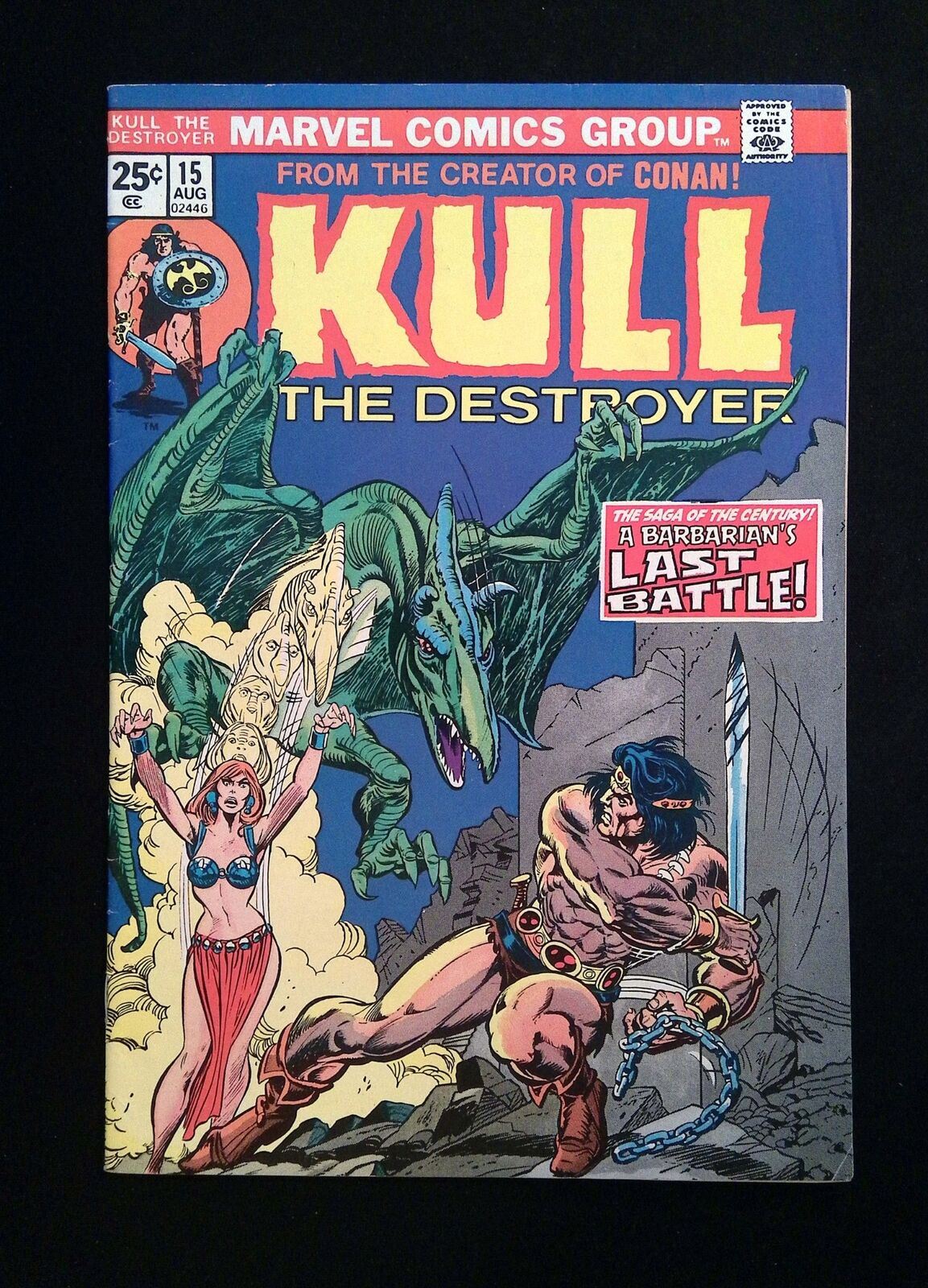Kull the Conqueror #15 MARVEL Comics 1974 VF