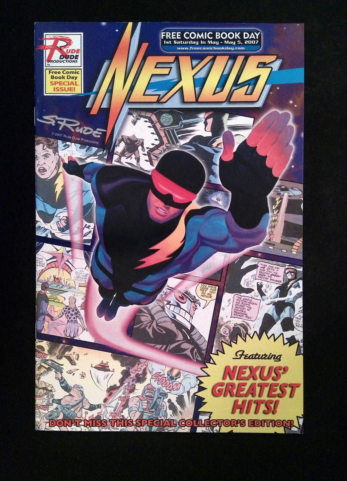 Nexus Greatest Hits #0FCBD RUDE RUDE Comics 2007 NM SIGNED BY STEVE RUDE