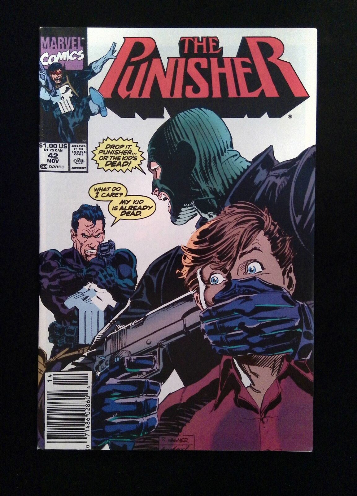 Punisher #42 (2ND SERIES) MARVEL Comics 1990 VF+ NEWSSTAND