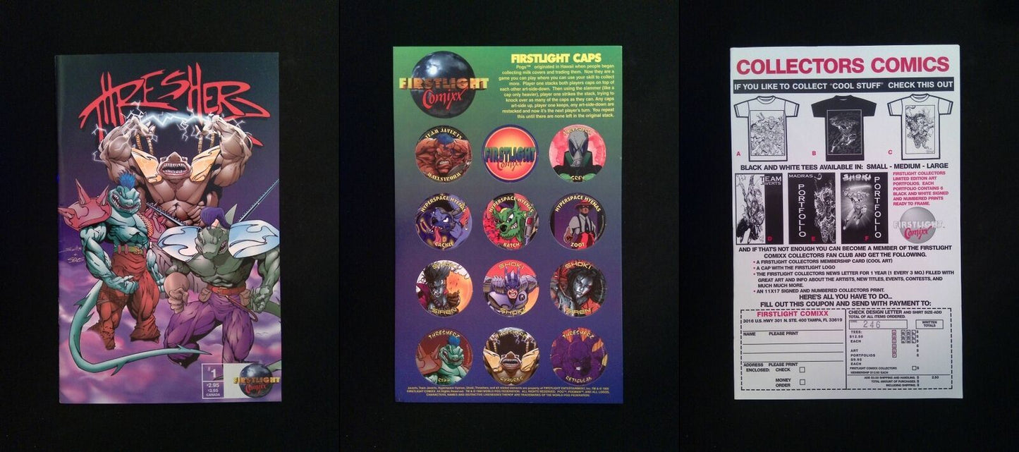 Thresherz #1 FIRSTLIGHT Comics 1994 NM- FIRSTLIGHT CAPS INCLUDED