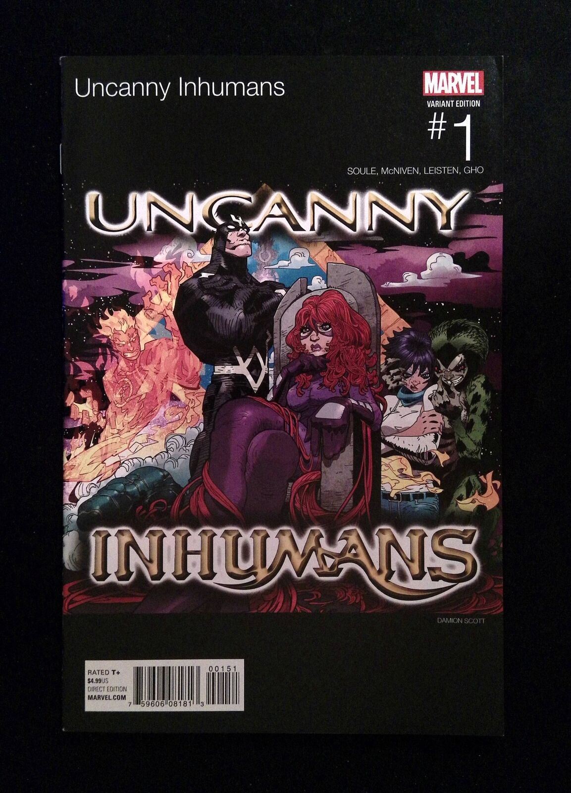 Uncanny Inhumans #1I MARVEL Comics 2015 NM- VARIANT COVER
