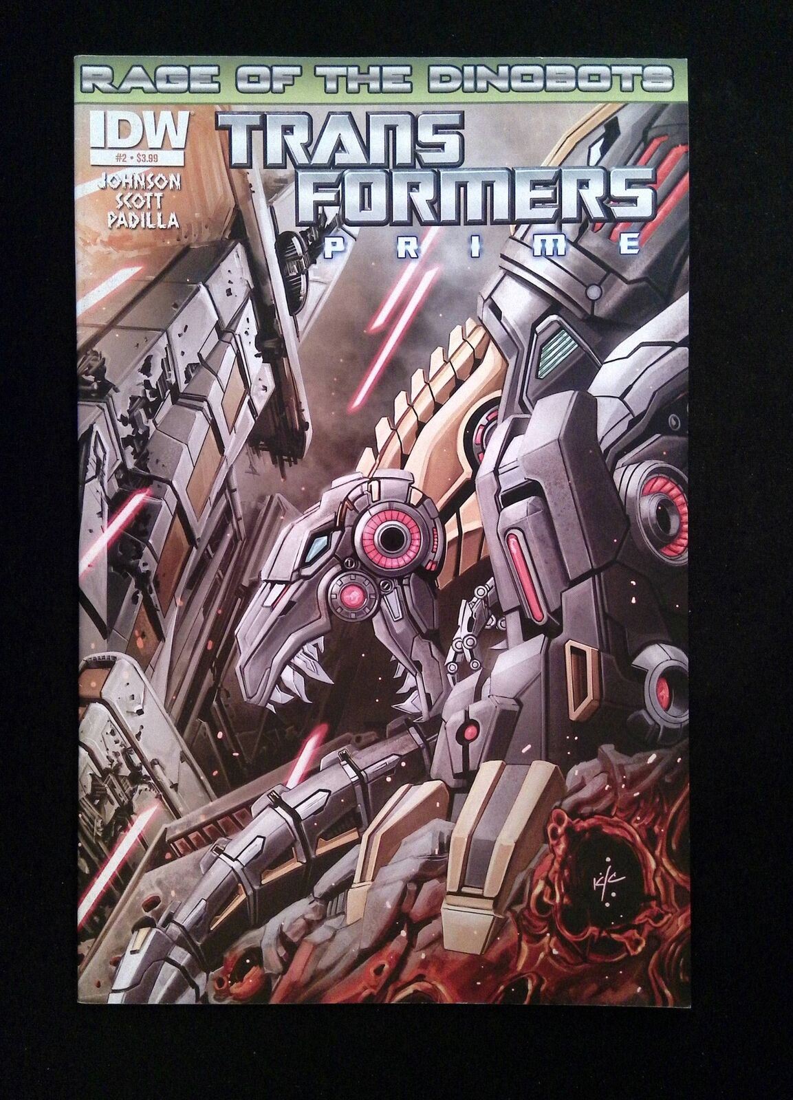 Transformers Prime Rage of the Dinobots #2 IDW Comics 2012 NM-