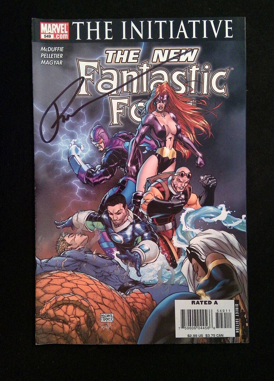 Fantastic Four #549 (3RD SERIES) MARVEL 2007 VF/NM SIGNED BY PAUL PELLETIER
