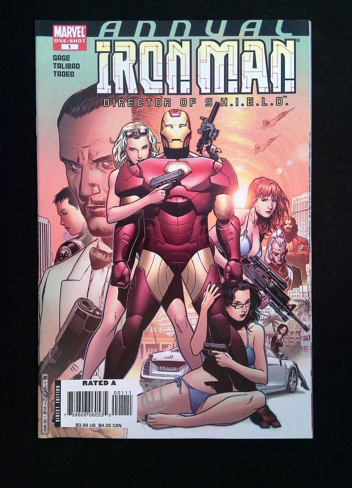 Iron Man Annual #1 (4TH SERIES) MARVEL Comics 2008 NM- SIGNED BY JIM CHEUNG