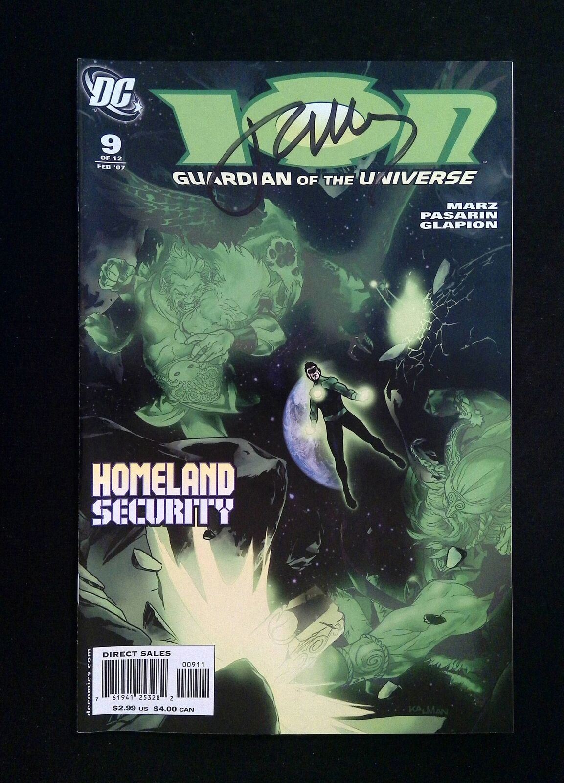 Ion #9 DC Comics 2007 VF/NM SIGNED BY MARZ