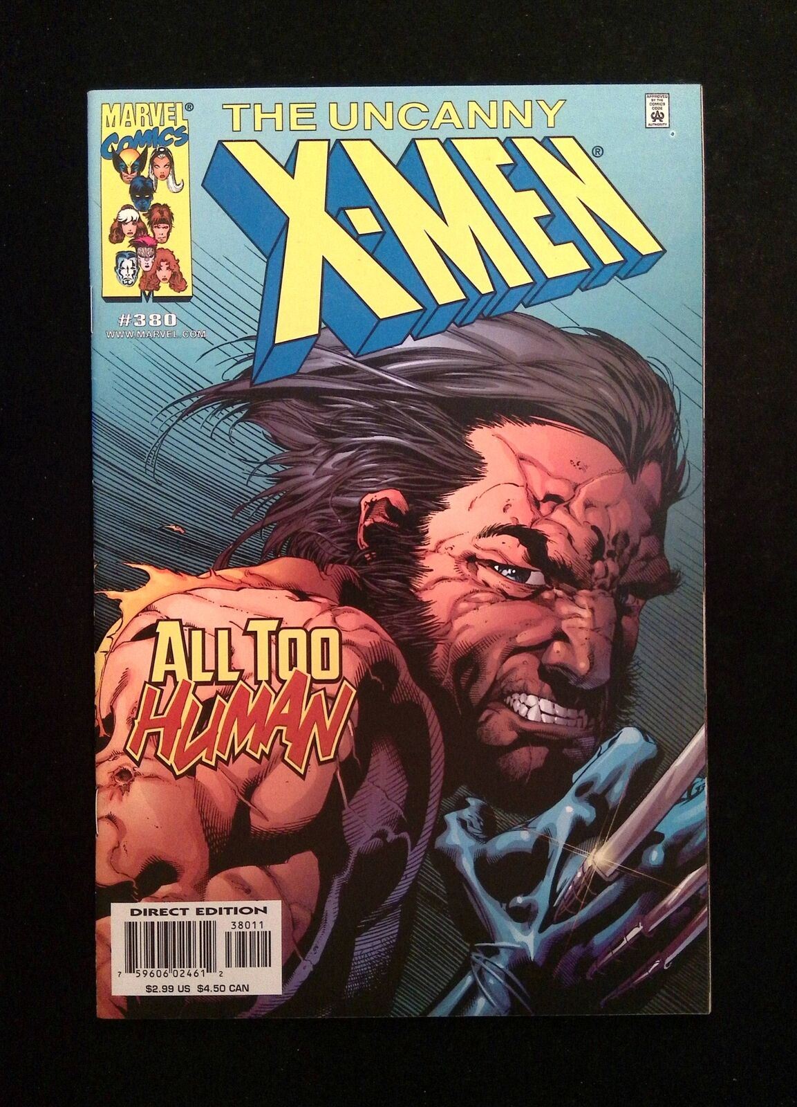 Uncanny X-Men #380P MARVEL Comics 2000 NM VARIANT COVER
