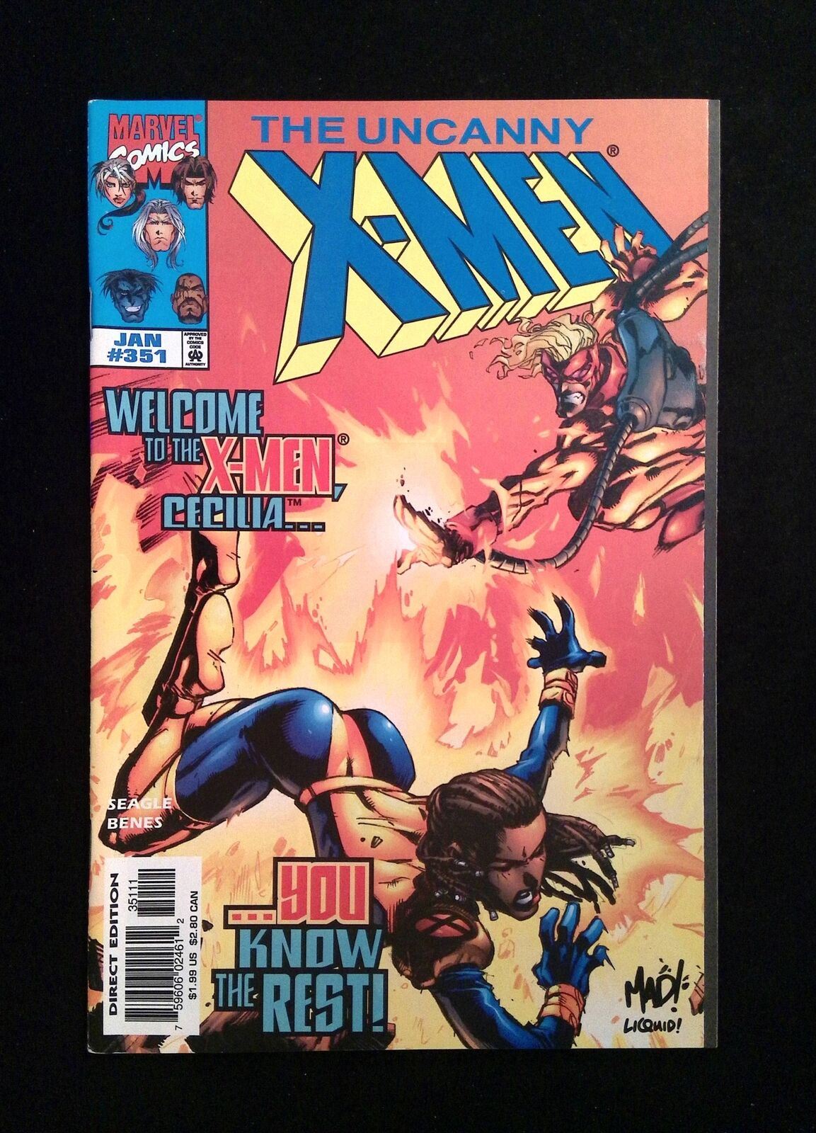 Uncanny X-Men #351 MARVEL Comics 1998 NM