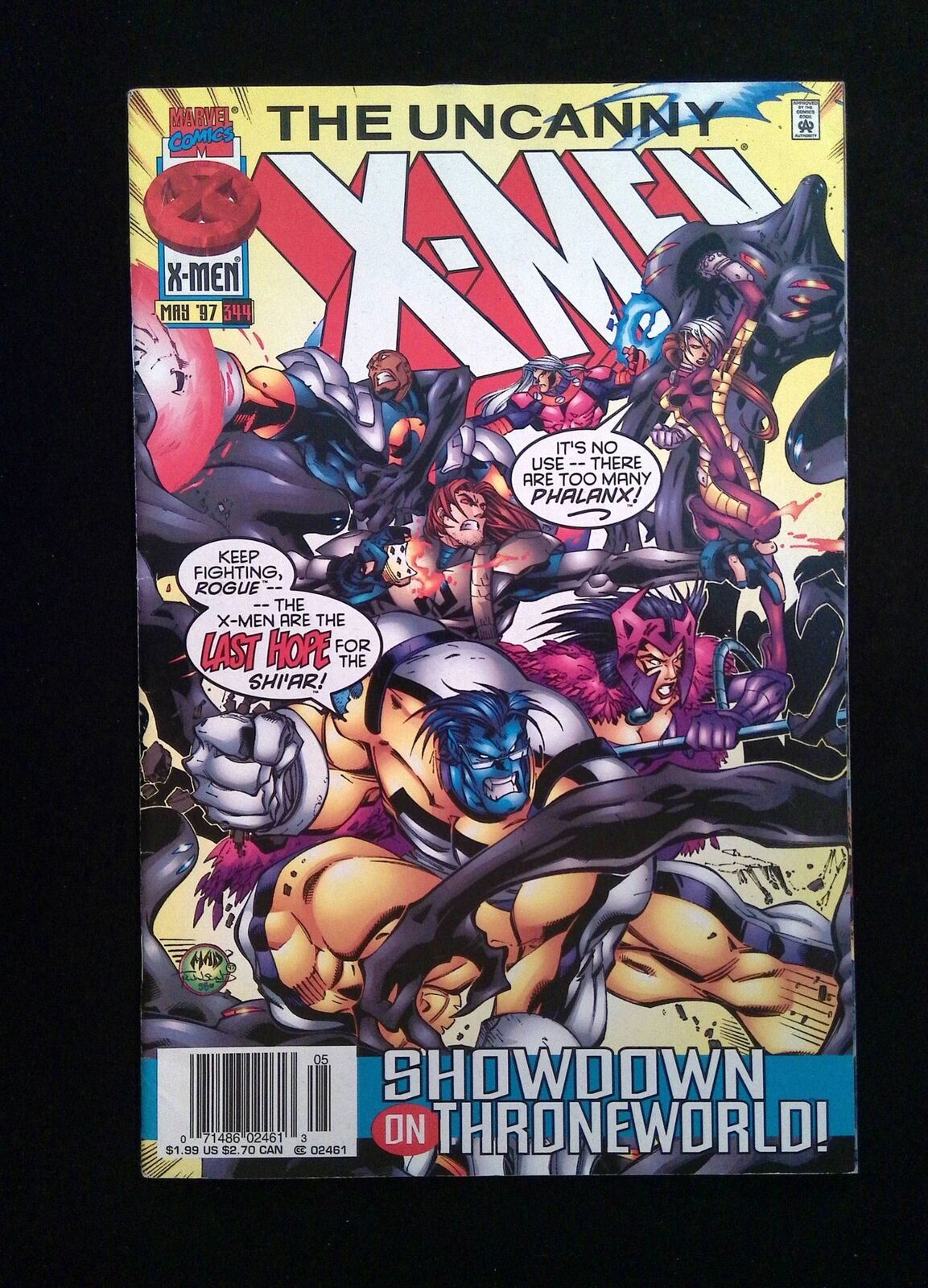 Uncanny X-Men #344 MARVEL Comics 1997 VF- NEWSSTAND