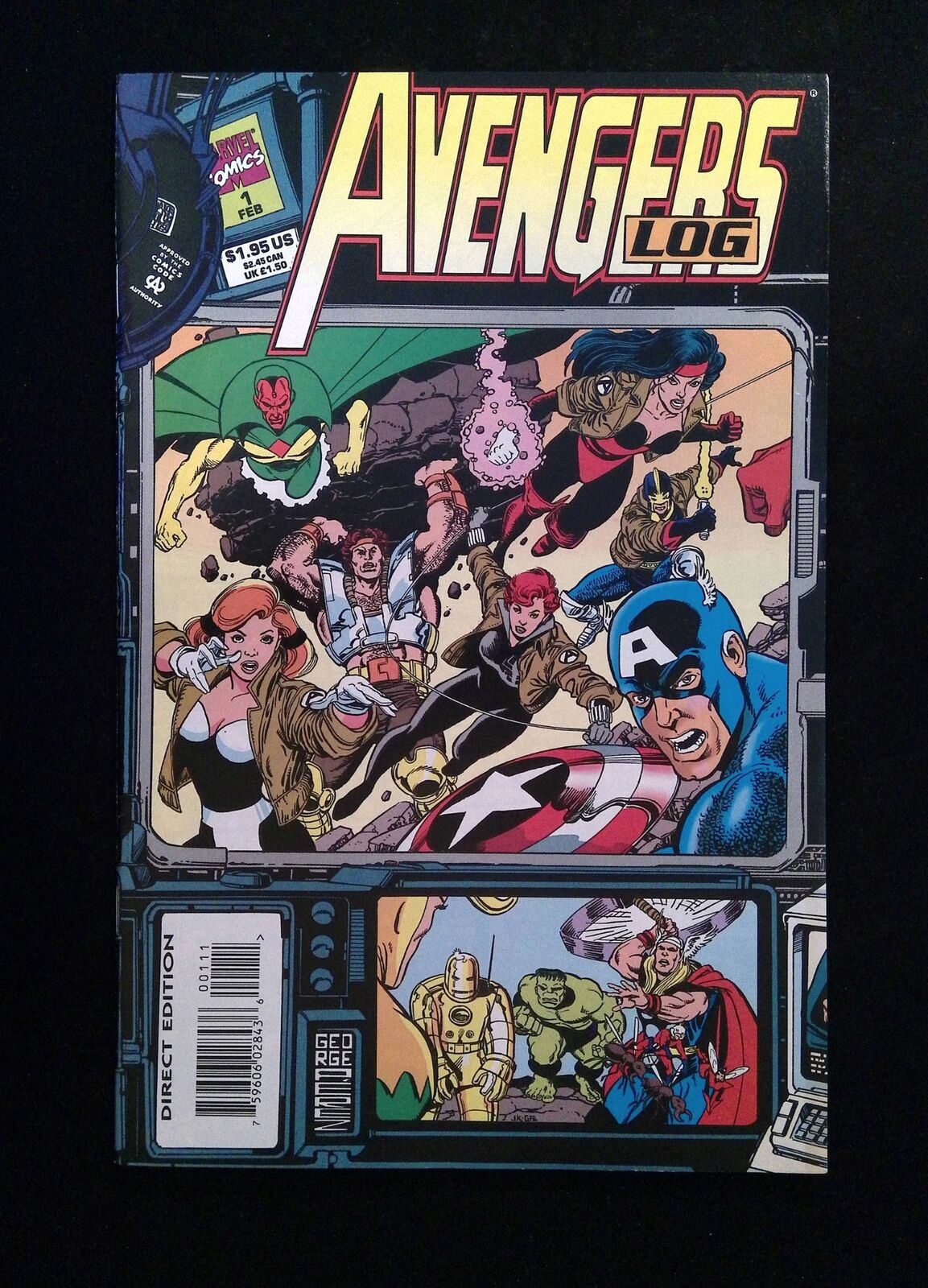 Avengers Log #1 Marvel Comics 1994 VF+