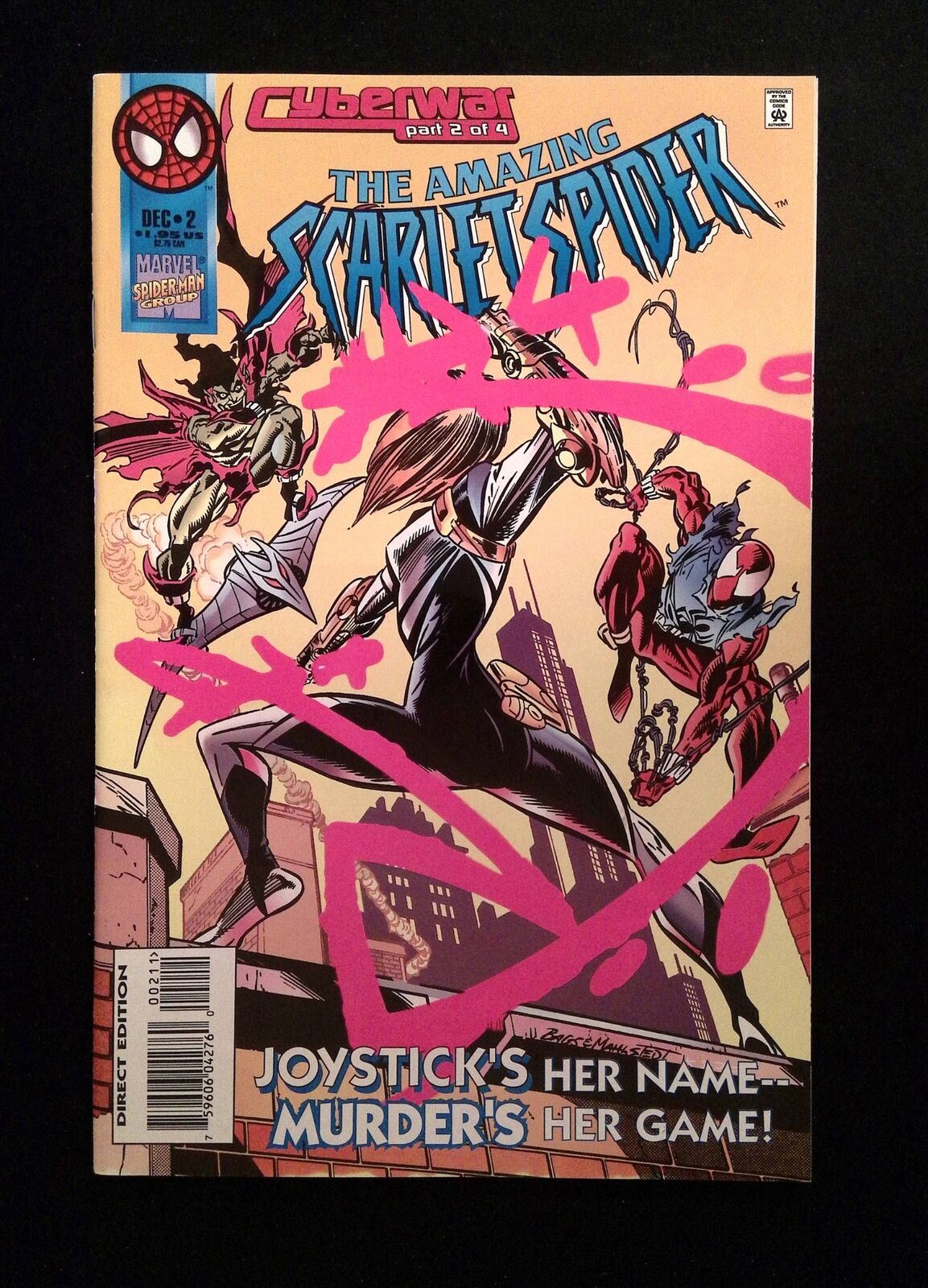 Amazing Scarlet Spider #2D MARVEL Comics 1995 NM VARIANT COVER