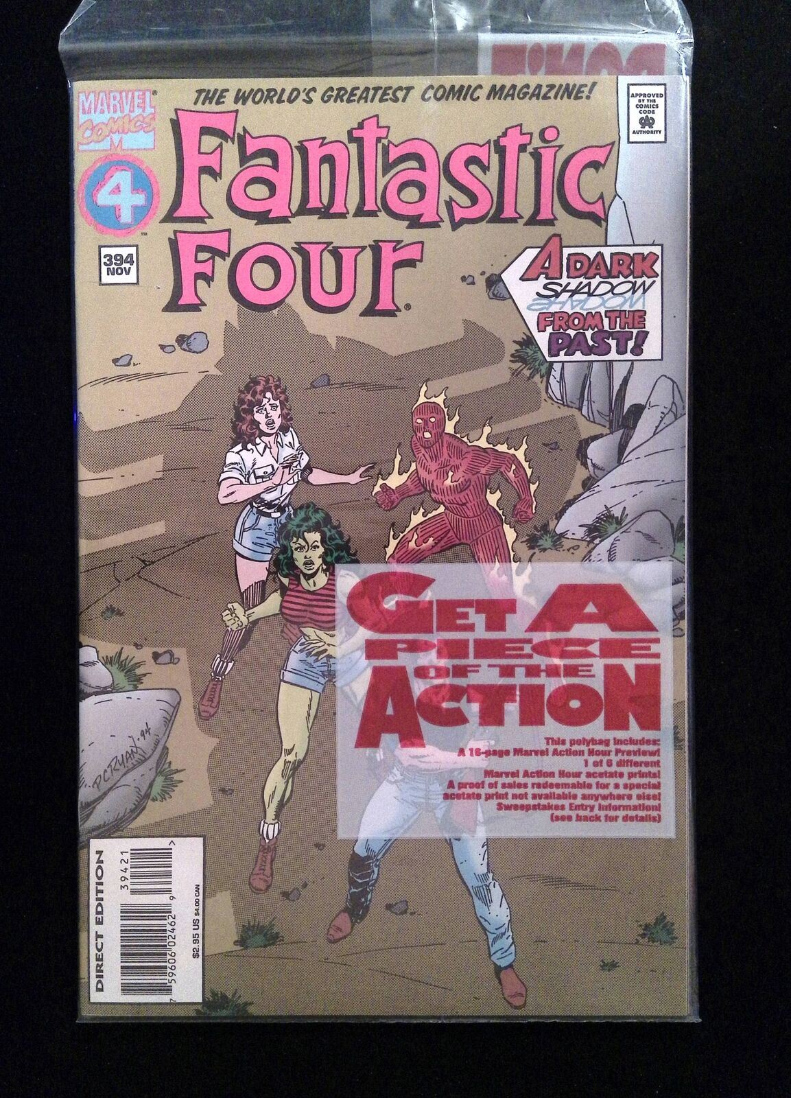Fantastic Four #394P MARVEL Comics 1994 VF/NM Sealed Polybag