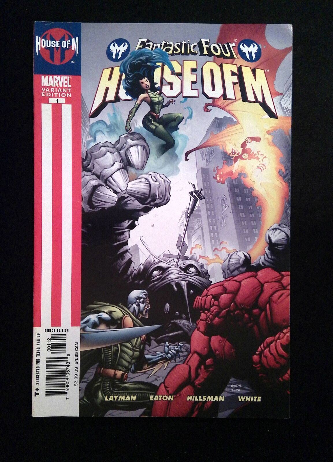 Fantastic Four House Of M #1B MARVEL Comics 2005 VF+ EATON VARIANT
