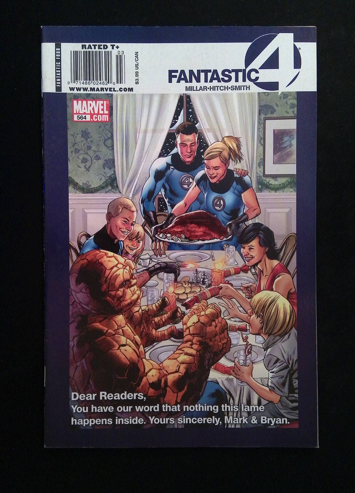 Fantastic Four #564N (3RD SERIES) MARVEL Comics 2009 VF+ HITCH VARIANT