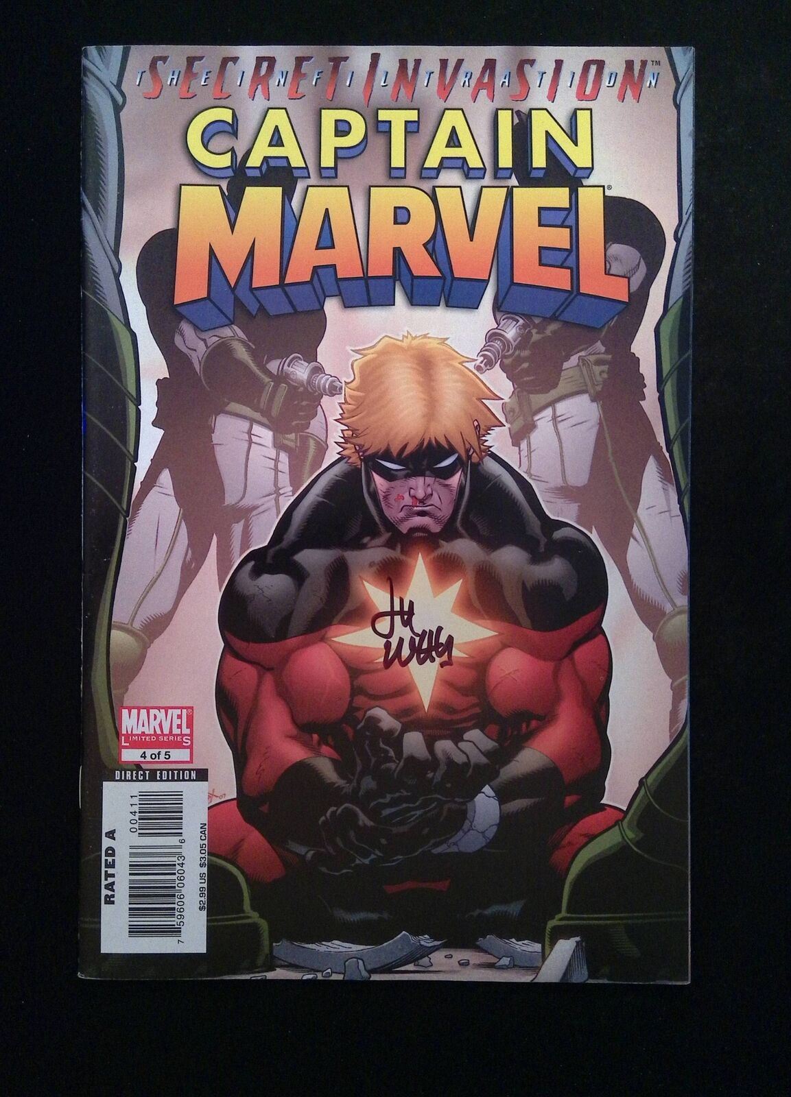 Captain Marvel #4 (6TH SERIES) MARVEL Comics 2008 VF+ SIGNED BY LEE WEEKS