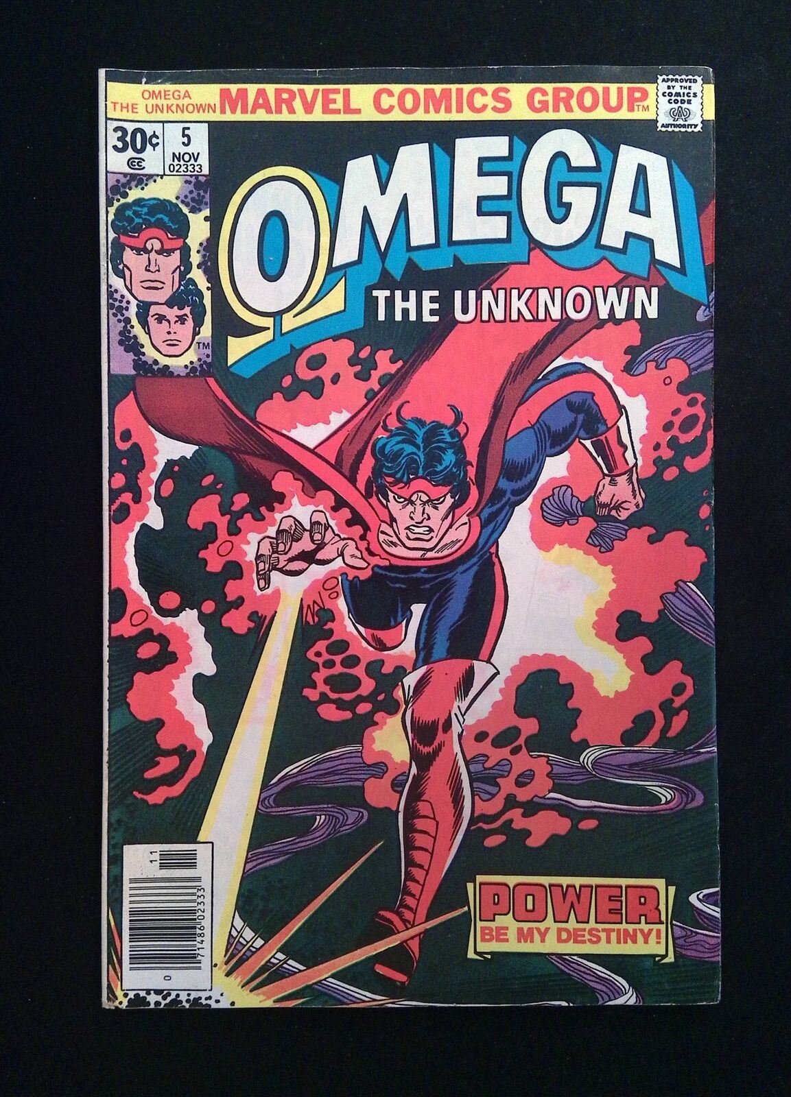 Omega The Unknown #5 MARVEL Comics 1976 FN+ NEWSSTAND