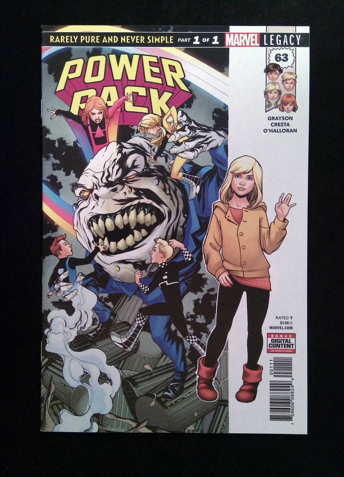 Power Pack #63 MARVEL Comics 2018 NM-