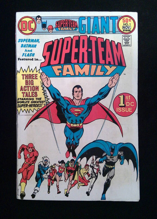 Super-Team Family #1  DC Comics 1975 FN-