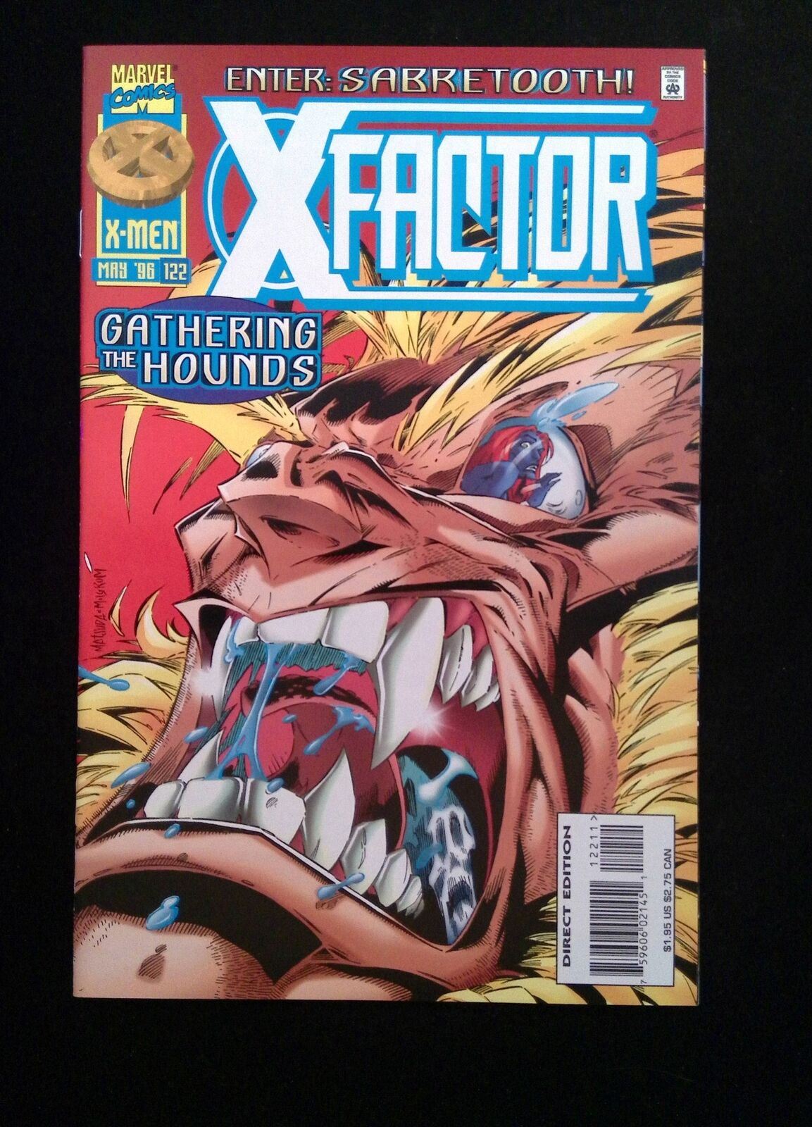 X-Factor #122D MARVEL Comics 1996 NM- VARIANT COVER