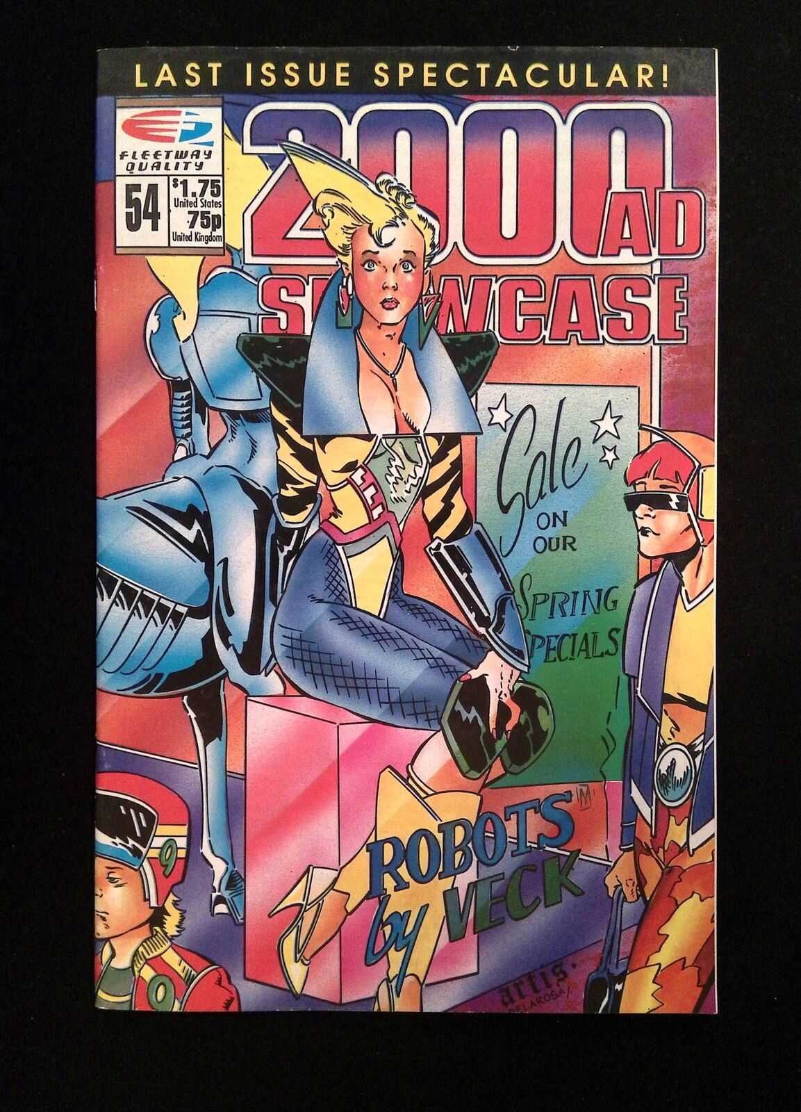 2000 AD Monthly/Presents/Showcase #54 (2ND SERIES) EAGLE/QUALITY Comics 1990 VF+