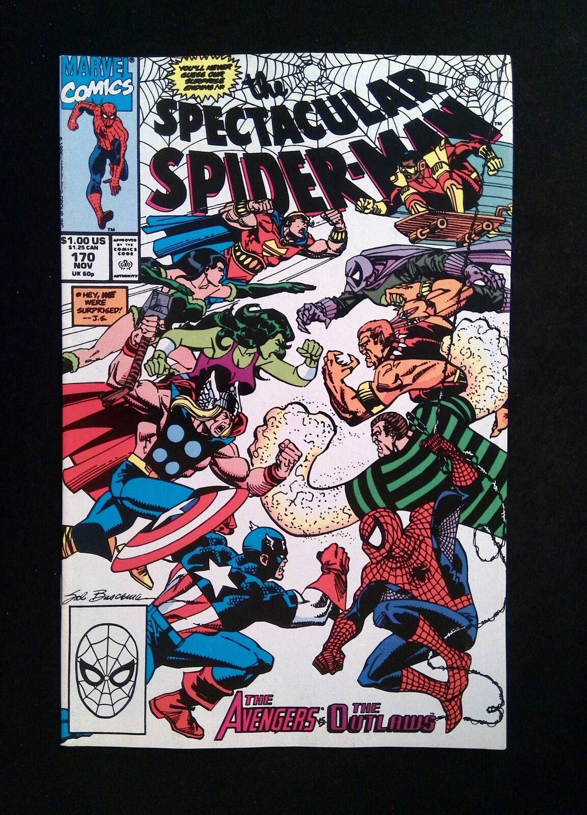 Spectacular Spider-Man #170 MARVEL Comics 1990 VF