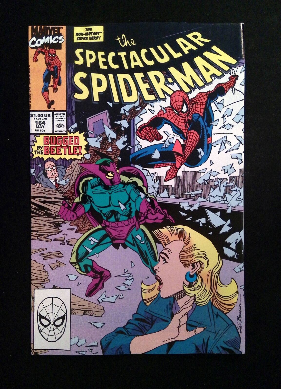 Spectacular Spider-Man #164 MARVEL Comics 1990 VF+