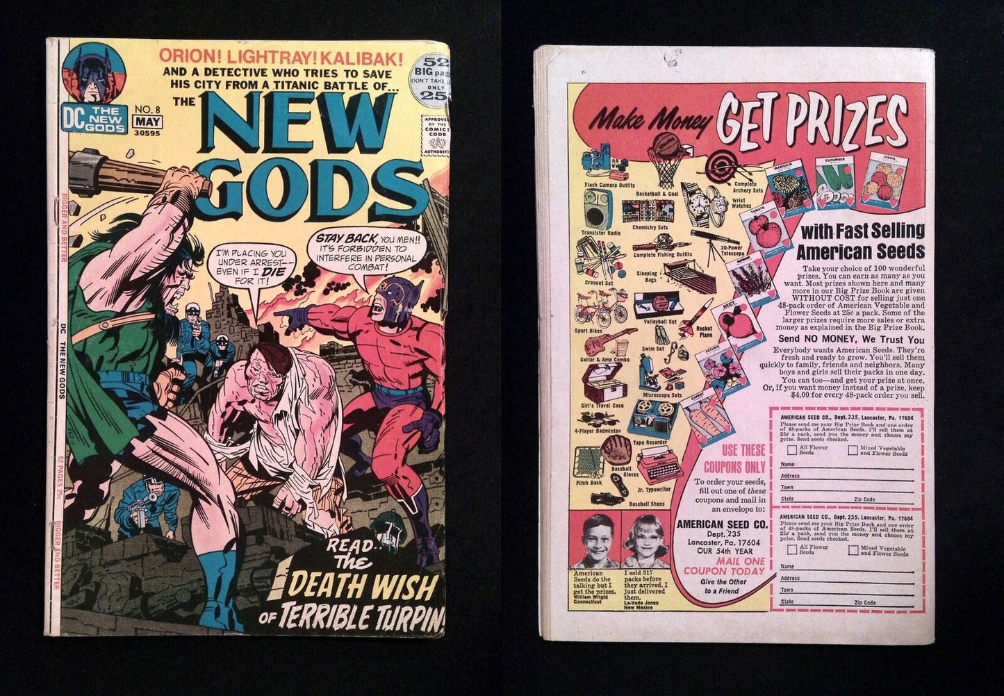 New Gods #8 DC Comics 1972 VG/FN