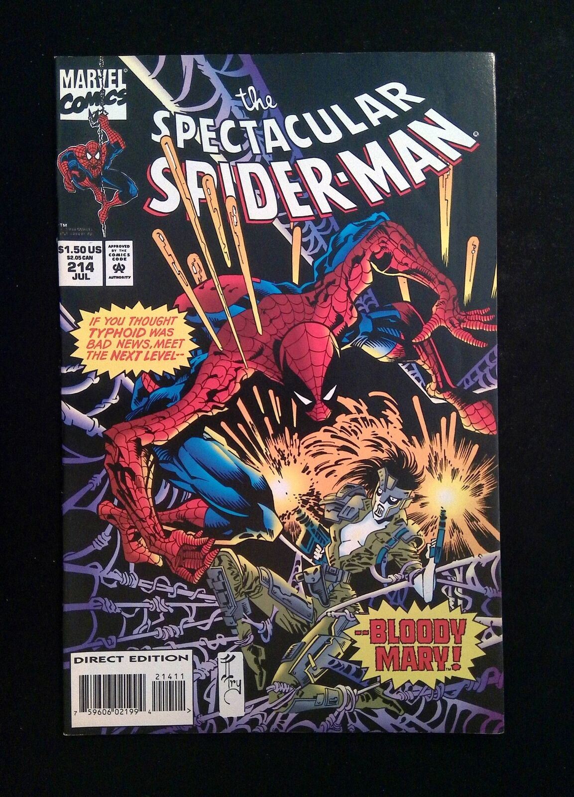 Spectacular Spider-Man #214 MARVEL Comics 1994 VF-