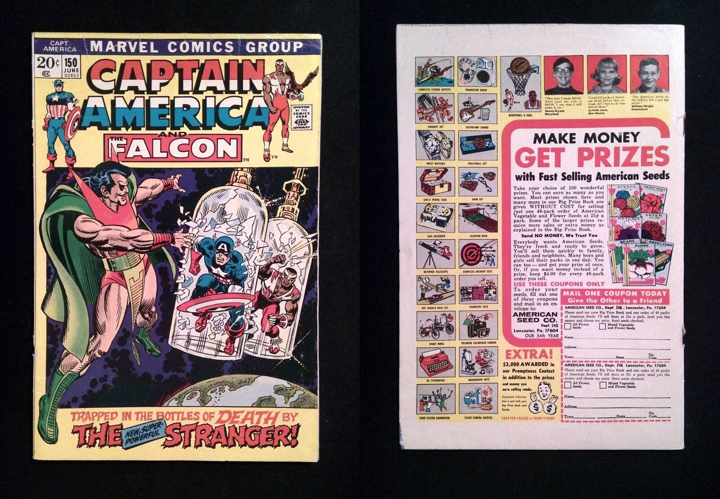 Captain America #150 MARVEL Comics 1972 FN