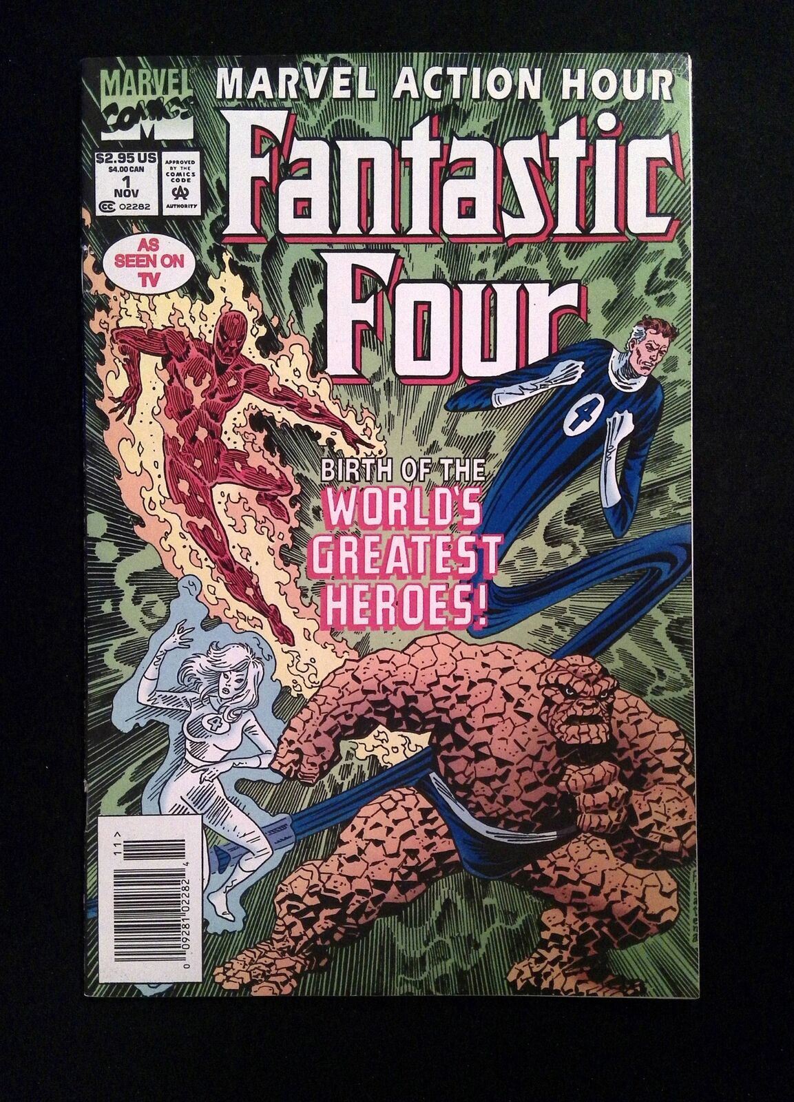 Marvel Action Hour Featuring Fantastic Four #1B Marvel 1994 VF+ Newsstand