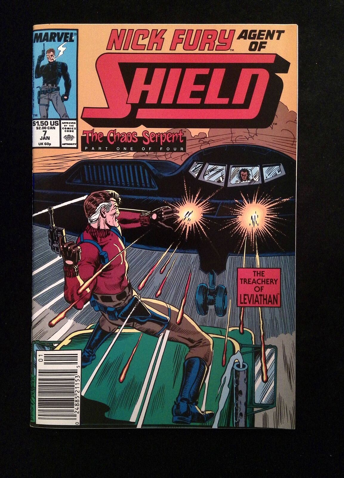 Nick Fury Agent of SHIELD #7 (3RD SERIES) MARVEL Comics 1990 NM- NEWSSTAND