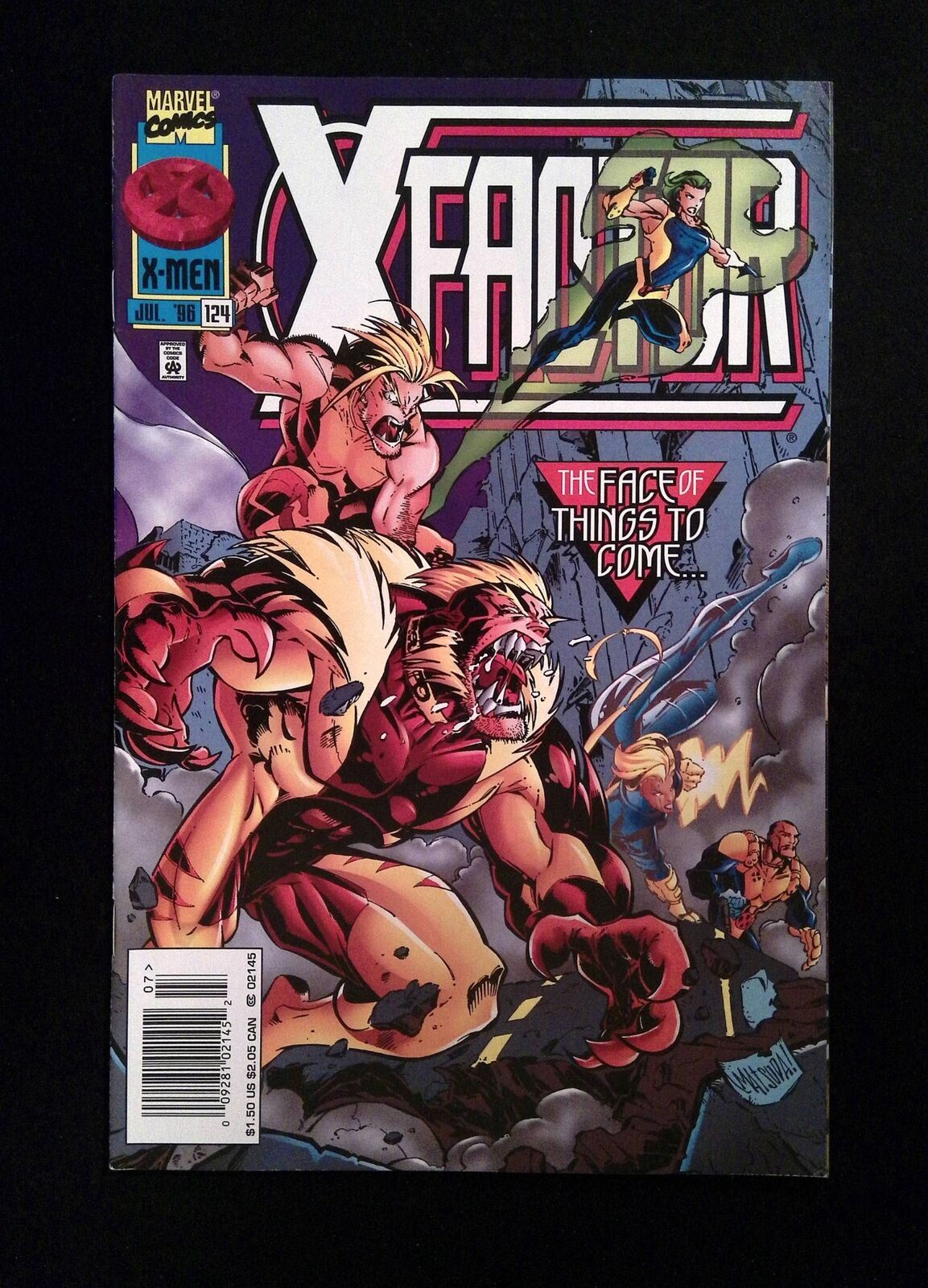 X-Factor #124N Marvel Comics 1996 VF+ Newsstand Newsstand Edition