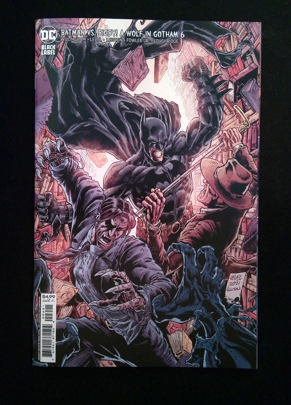 Batman Vs Bigby A Wolf In Gotham #6B DC Comics 2022 NM LEVEL, LEISTEN VARIANT